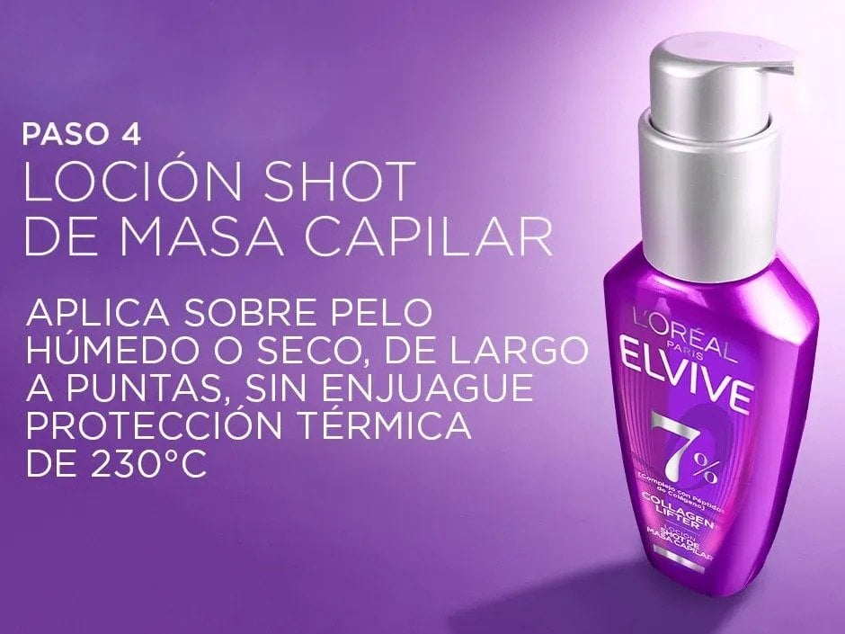 Paso 4: Loción para dar volumen al cabello
